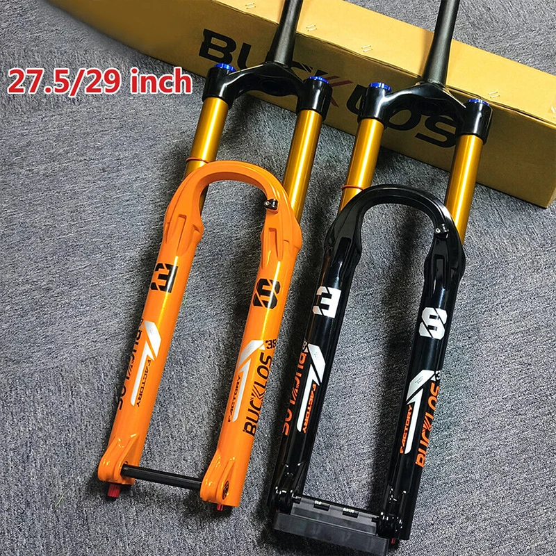 

Bucklos MTB EBike Air Fork 27.5/29" 180mm Travel Boost Bicycle Suspension Fork 15*110mm TA 51mm Offset Mountain Bike Fork 1-1/8"