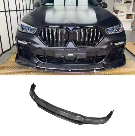 For BMW X6 G06 Carbon Fiber Front Lip Front bumper Body Kit Retrofit accessories