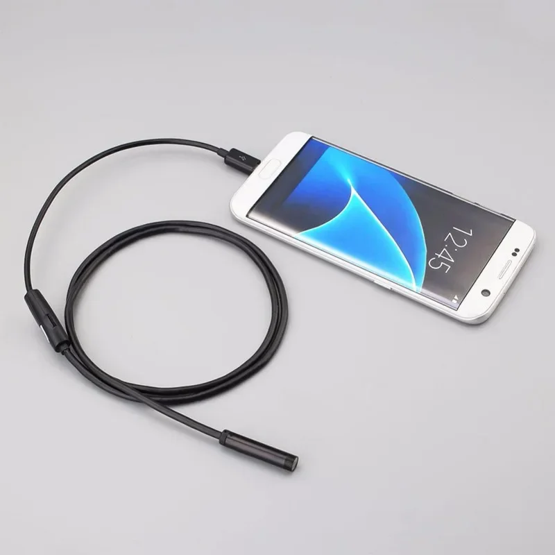 

Three in One Hard Wired 1-meter Android Tyep-c Computer USB Endoscope Auto Repair Industrial Pipeline Waterproof Probe 5.5