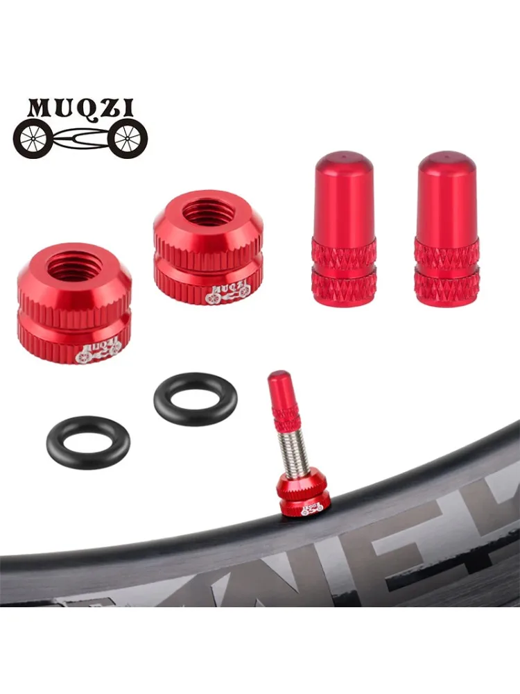 AliExpress 2~8sets Bicycle Tire Valve Nut with Presta Valve Cap Set MTB Road Bike Tubeless Presta Valve