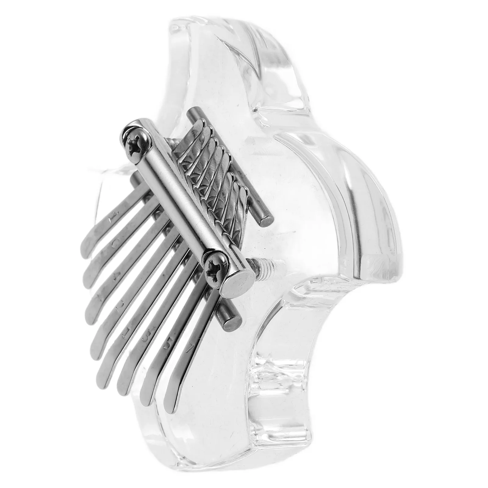 

Mini Thumb Piano 8 Keys Acrylic Kalimba Transparent Finger Piano for Beginners Kids Musical Portable Design Pocket Size