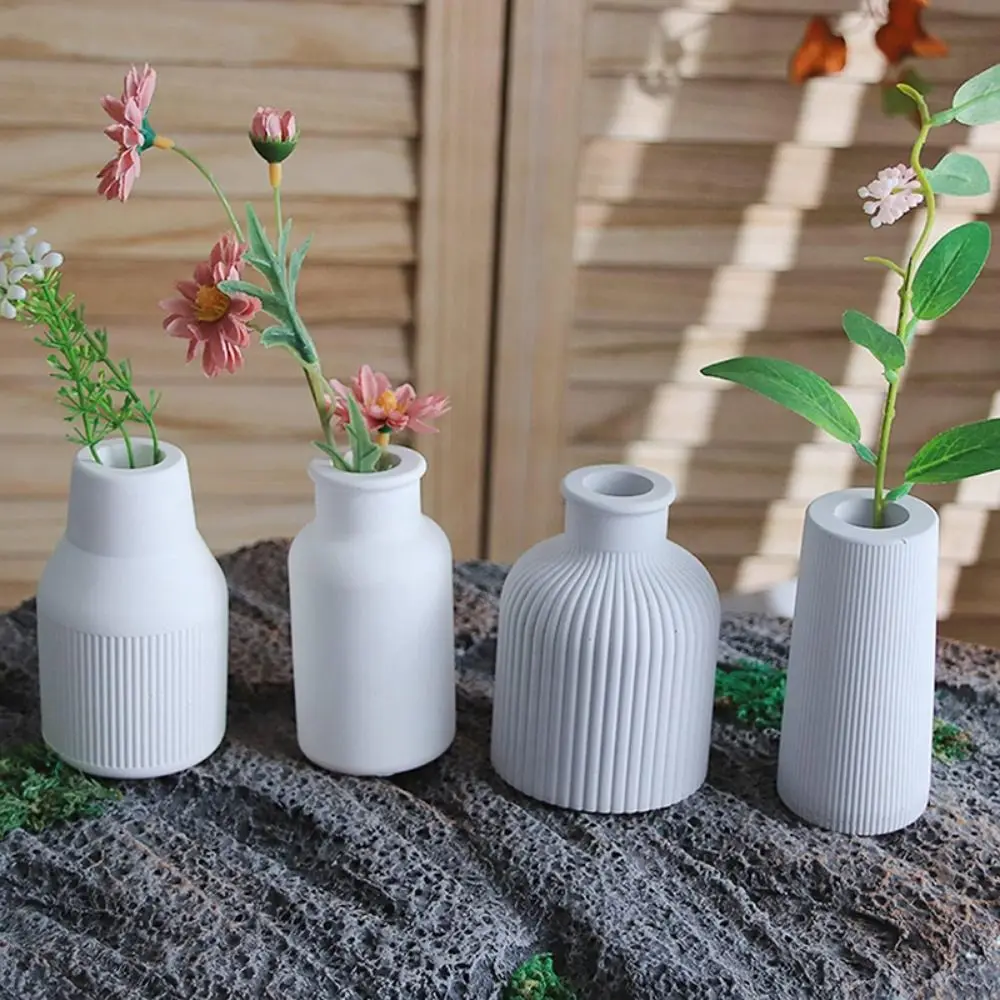 Multipurpose DIY Vase Silicone Mold Creative Soft Casting Molds Handmade Durable Silicone Tray Mold Home Decor