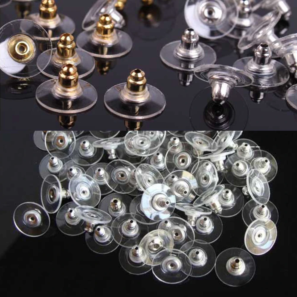 

1200 Pcs Earring Accessories Box Mixed Backs Plugs Boxed Good Quality Stopper Stopping Jewelry