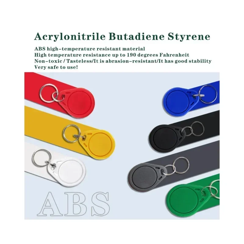 5-100 Pieces NFC 215 Tags Keychain 13.56Mhz ISO14443A RFID Smart Card Chip Key Fob Copy Clone for All NFC Enabled Phones