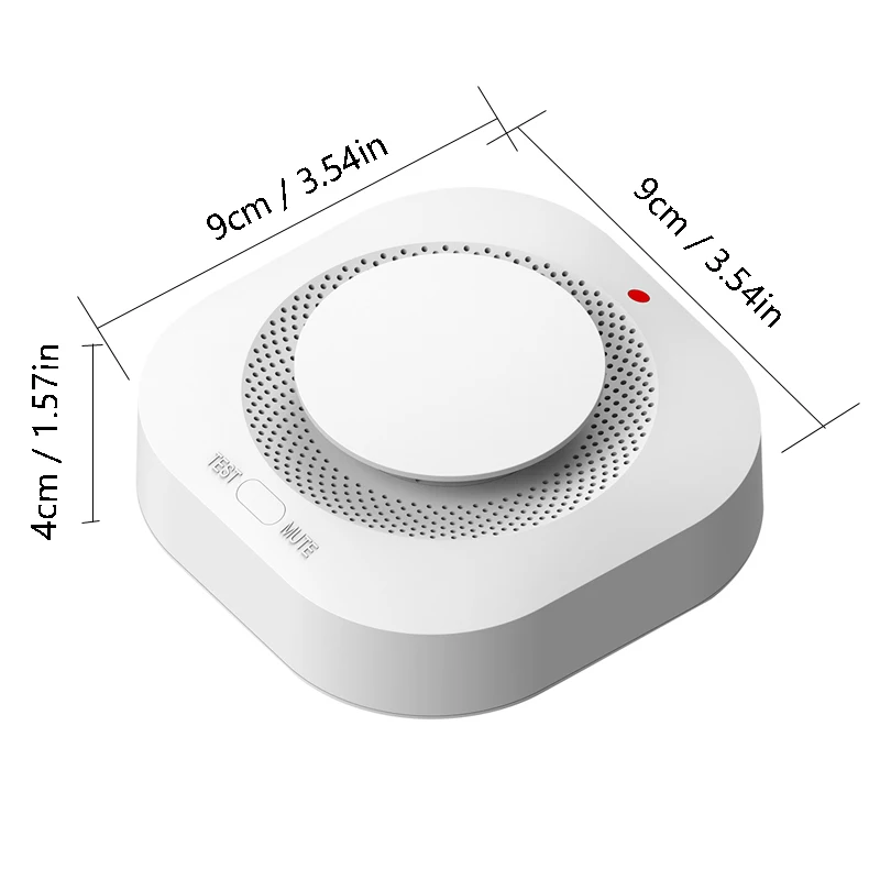 Independent Smoke Sensor Detector Fire Alarm System for Home Office Security Smoke Alarm Fire Protection
