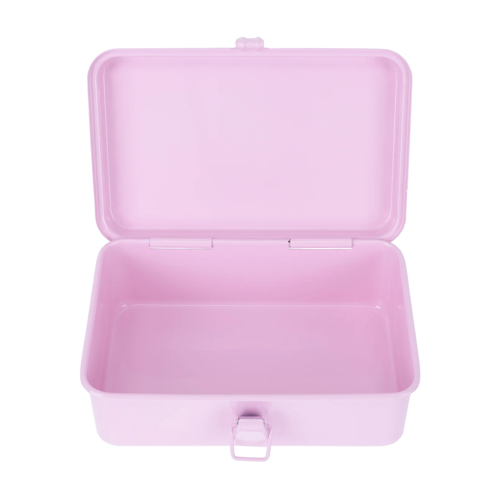 

1pc Sturdy Iron Stationery Storage Box Large Capacity Desktop Organizer Durable Shockproof Wear Resistant Pen Scissors Holder