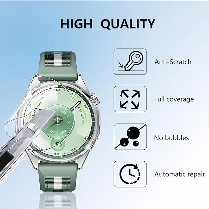 1-5 Stück Hydrogel-Folie für HUAWEI Watch GT 4 5 6 46MM 41MM Displayschutzfolie Nicht Glas für Huawei Watch GT6 Pro GT5 41/46mm Folie – Detail 2