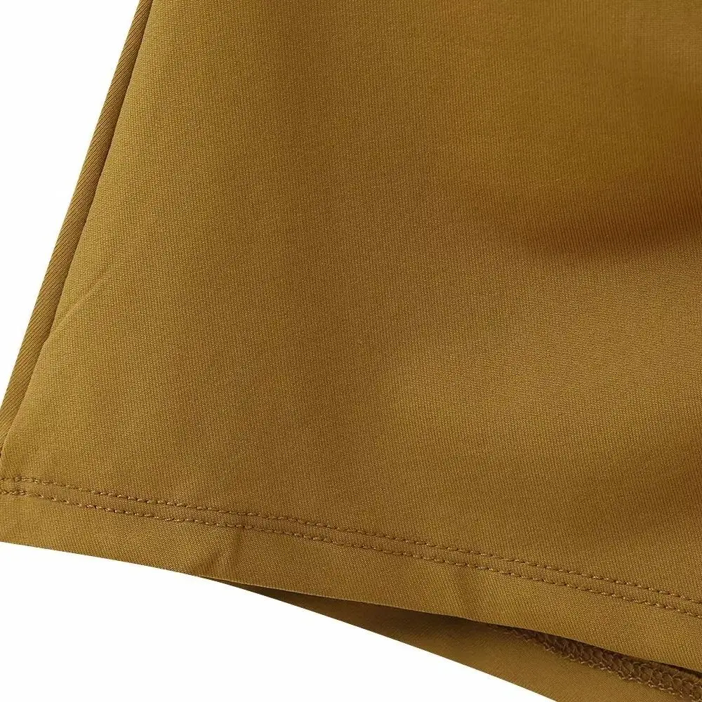 المرأة سليم صالح غير المتماثلة اقتصاص قميص خارج الكتف قصيرة الأكمام مطوي الذهب زر بلوزة صلبة الصيف بلوزة أنيقة جديدة #5