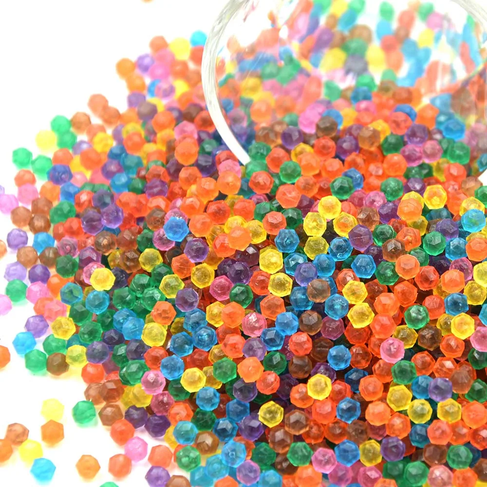 300PCS/Set Jewel Beads 3D Puzzle Toys for Children 6 Colors Refill Pack Water Sticky Beads Jigsaw Puzzle Brinquedo Juguetes