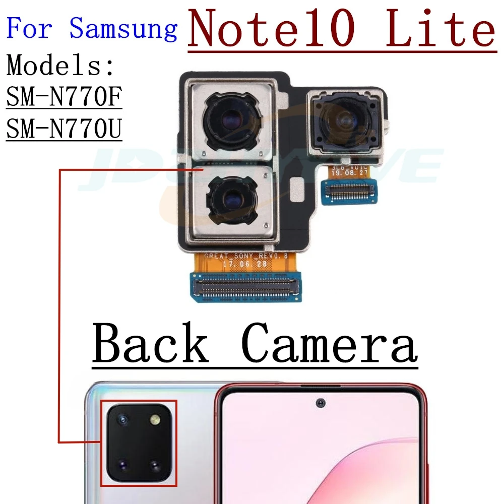 For Samsung Galaxy Note 10 Plus Lite SM-N975F N975 N970 N770 Front Rear Back Facing Camera Module