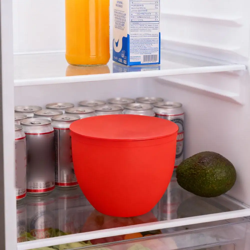 Recipiente de Silicona para Batidora con Tapa Integrada, Compatible con Lavavajillas y Microondas, Duradero, para Cocina