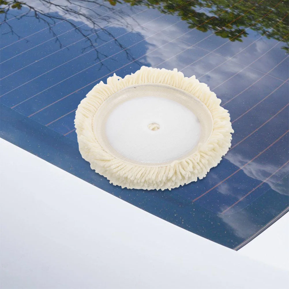 

2Pcs Wool Polishing Pad Selfadhesive Car Buffing Wheel Waxing Detailing Deep Cleaning Technology Compatible Machines