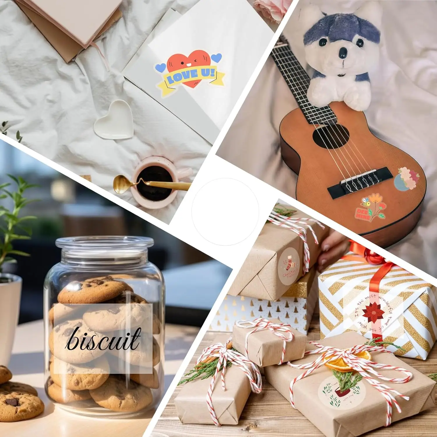 40 Sheets A4 Clear Printable Vinyl Sticker Paper for Inkjet Printer Non-Waterproof Sticker Paper