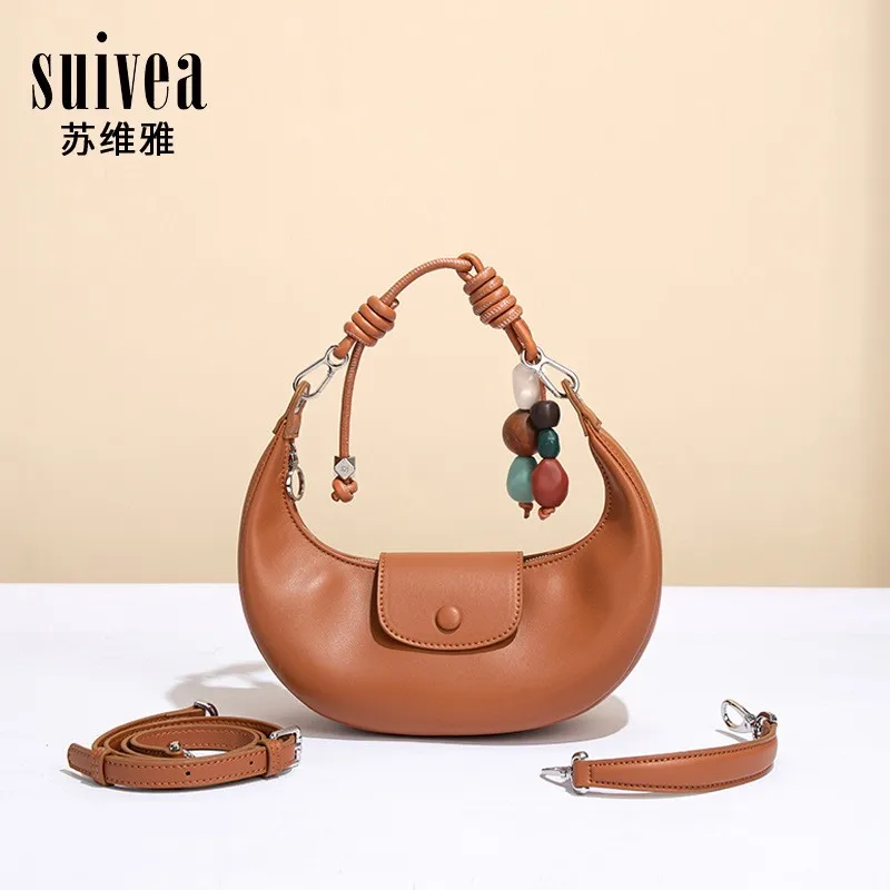 

Elegant Women's Single-Shoulder Crossbody Bag Designer High-End French Commuter Underarm Bag with Adjustable Shoulder Strap