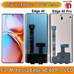 6.67“ OLED For Motorola Edge 40 Pro LCD Display Screen Touch Panel Digitizer 6.55