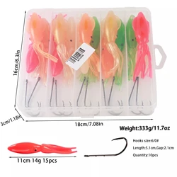 Cebos de pulpo Free Fisher 11 cm 14 g para pesca marina
