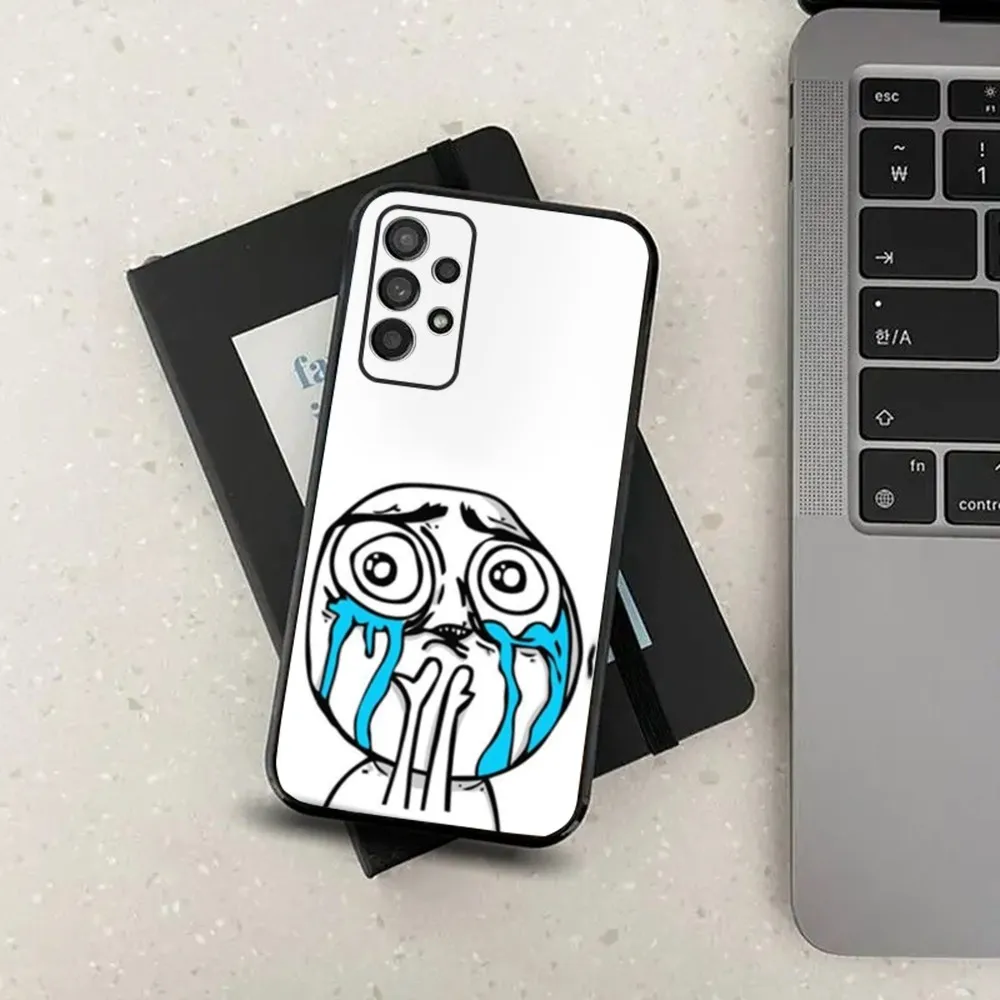 Trollフェイス用メモリーケース,ブラック,samsung s21,s22,s23,s30,ultra,s20,plus,lite,note 10,9,5g
