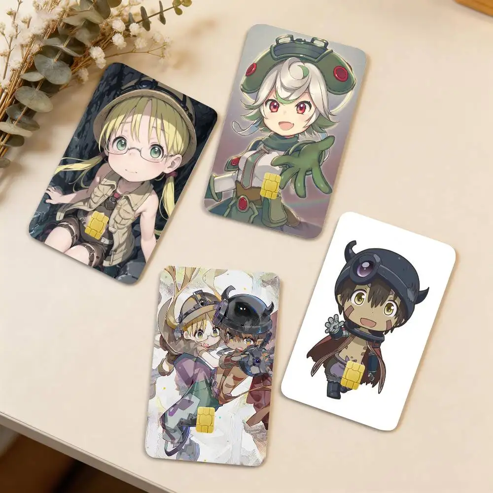 

Anime M-Made In Abyss 4pcs 1Set Film Skin for Debit Credit Bank Visa Card Decal Cover
