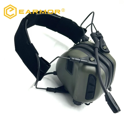 Imagen 2 del producto 2025 NUEVO EARMOR M32 SE Auriculares de comunicación táctica Orejeras de tiro electrónico Auriculares antiruido y adaptador M51 PTT (KEN)