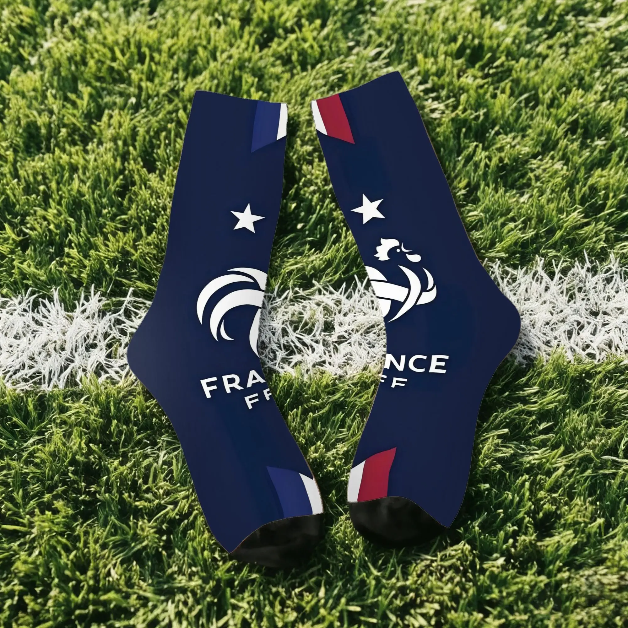 

Happy Funny France Vintage Harajuku Hip Hop Novelty Seamless Crew Sock Match Day Essentials