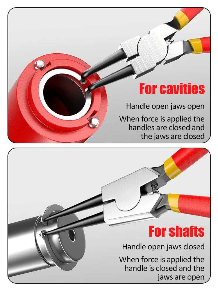 Multi-function Expansion Pliers Retaining Ring Pliers Card Pliers Internal And External Dual-purpose Industrial Grade Circlip Pl