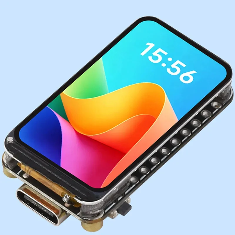 Carte de développement ESP32-C3 avec écran LCD de 1,47 pouce, Wi-Fi BLE 5, emplacement pour carte TF intégré, IMU 6 axes et plusieurs interfaces périphériques