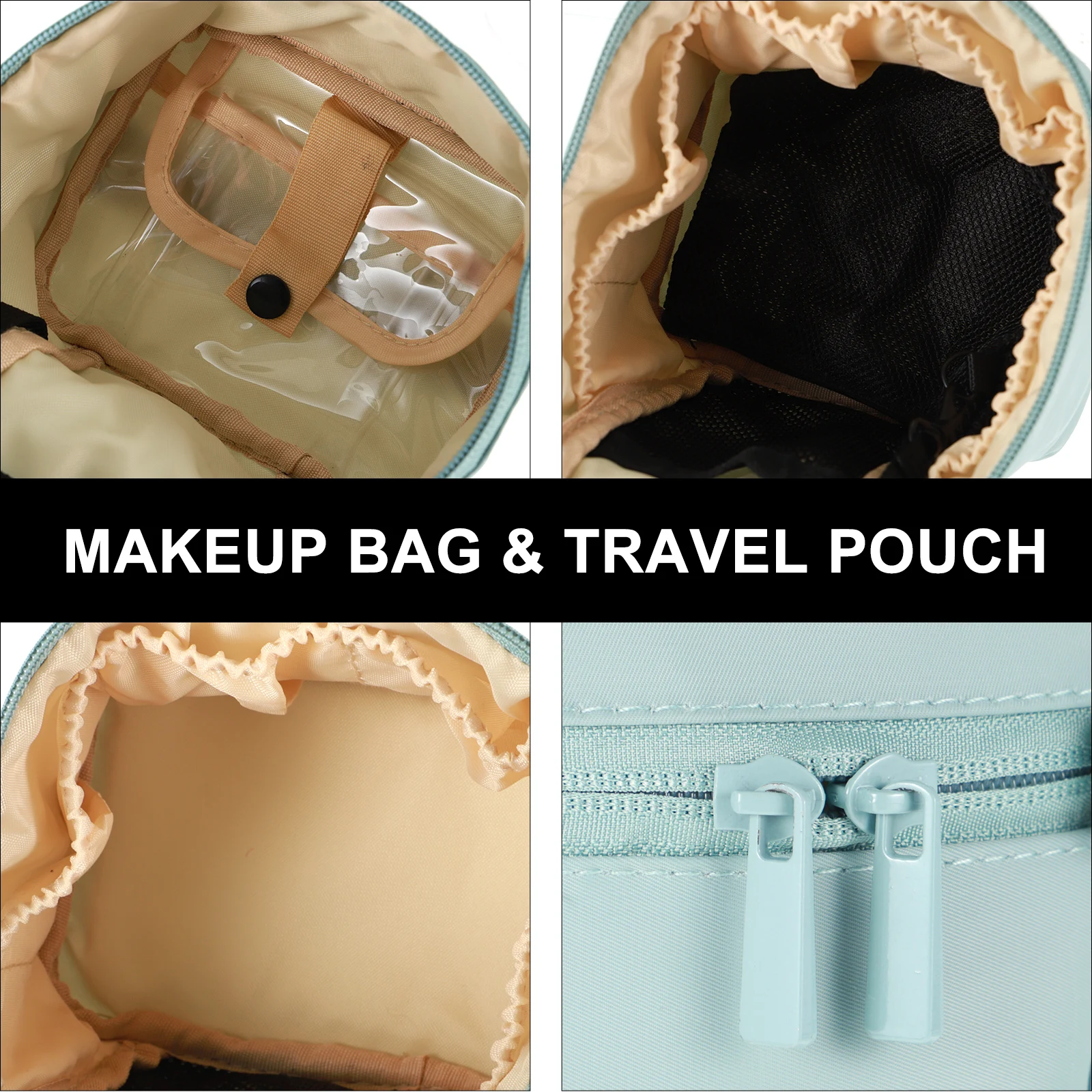 

Travel Bag Waterproof Portable Makeup Bags for Women Pouch Toiletry Large Cosmetics Multifunctional Case