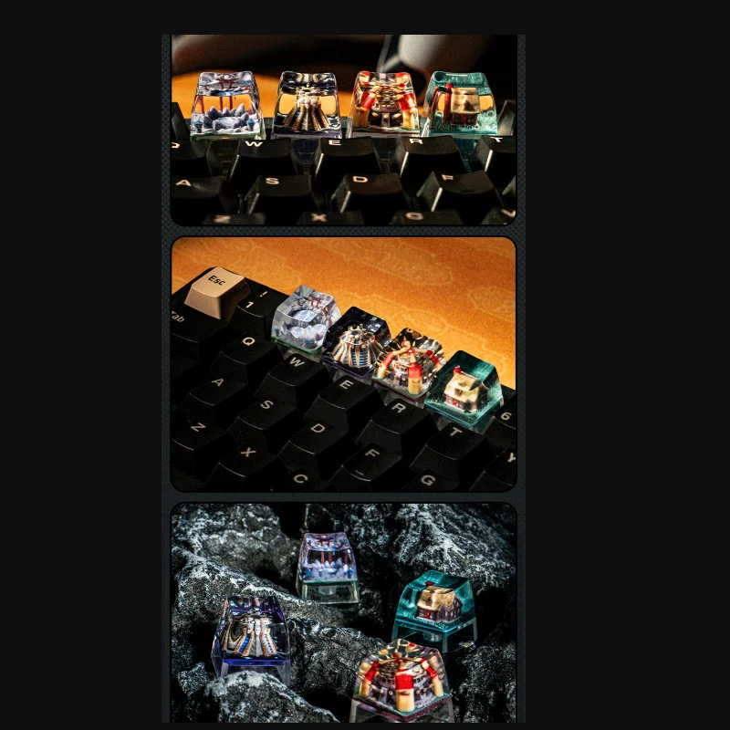

personalized keycaps 3D printing resin keycaps Light-transmitting PC ABS custom mechanical keyboard keycaps