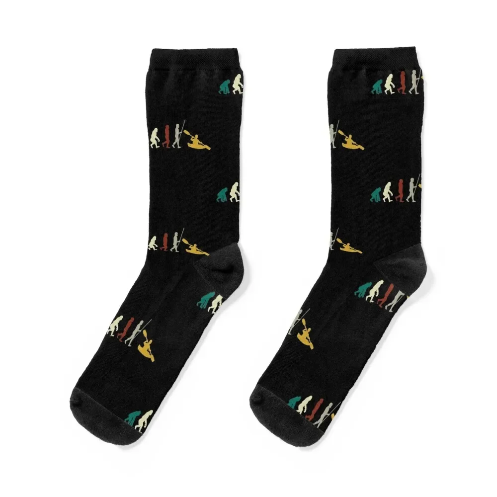 Canoe kayak evolution paddler kayaker gift canoeing Socks floral compression Socks Female Men's