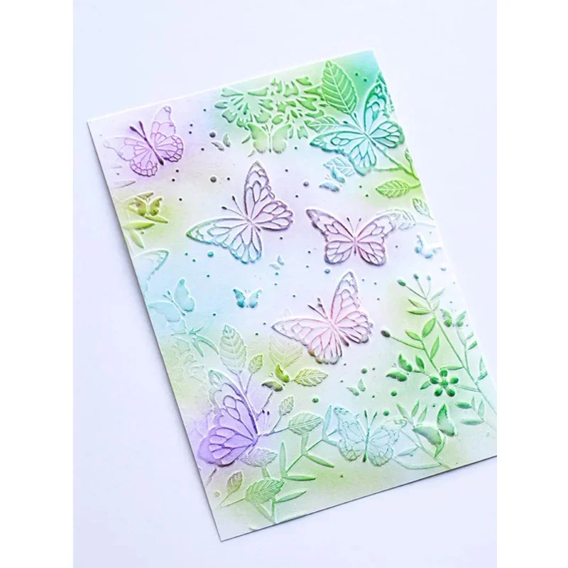 New 2023 Embossing Folder Transparent 3D Plastic Plates Design for DIY Paper Card Decoration Embossing Cutting Dies Scrapbooking