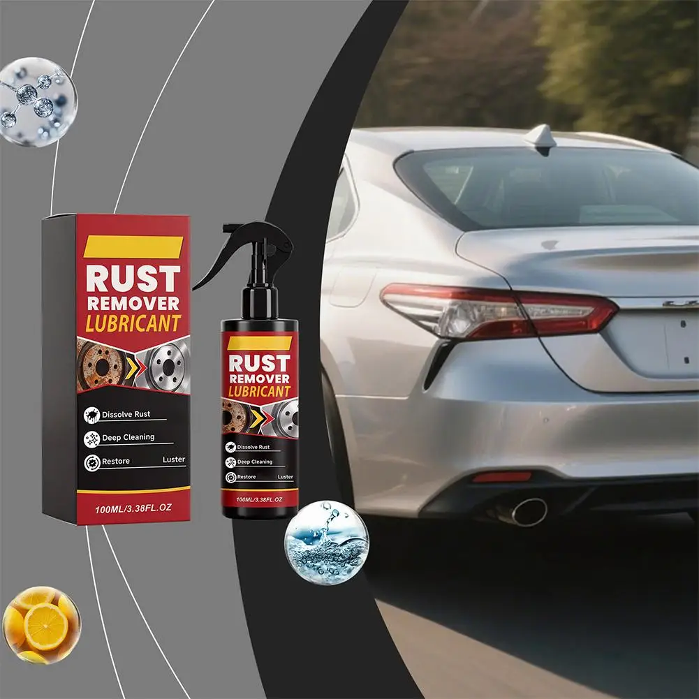 Multi Purpose Rust Remover Spray Metal Oxide Cleaner Lubricant Anti Rust Protection for Auto Hardware Tools 3pcs