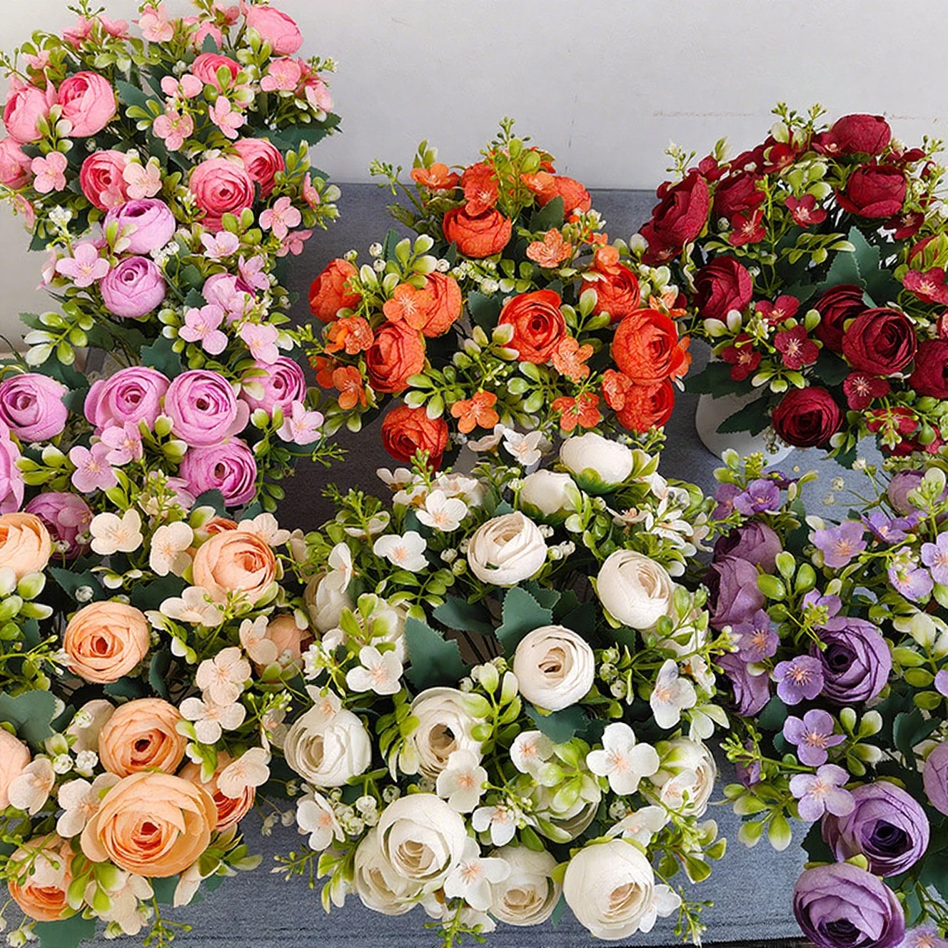 

Snowflake new artificial flower decoration wedding hotel home flower arrangement wholesale artificial flower