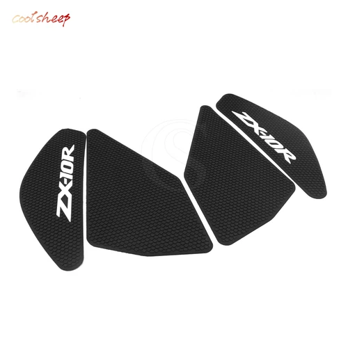 Imagen 2 del producto Almohadilla lateral para tanque de combustible ZX10R para KAWASAKI NINJA ZX-10R 2011-2021, accesorios para motocicleta, pegatinas protectoras, almohadilla de agarre para rodilla 2020 2019