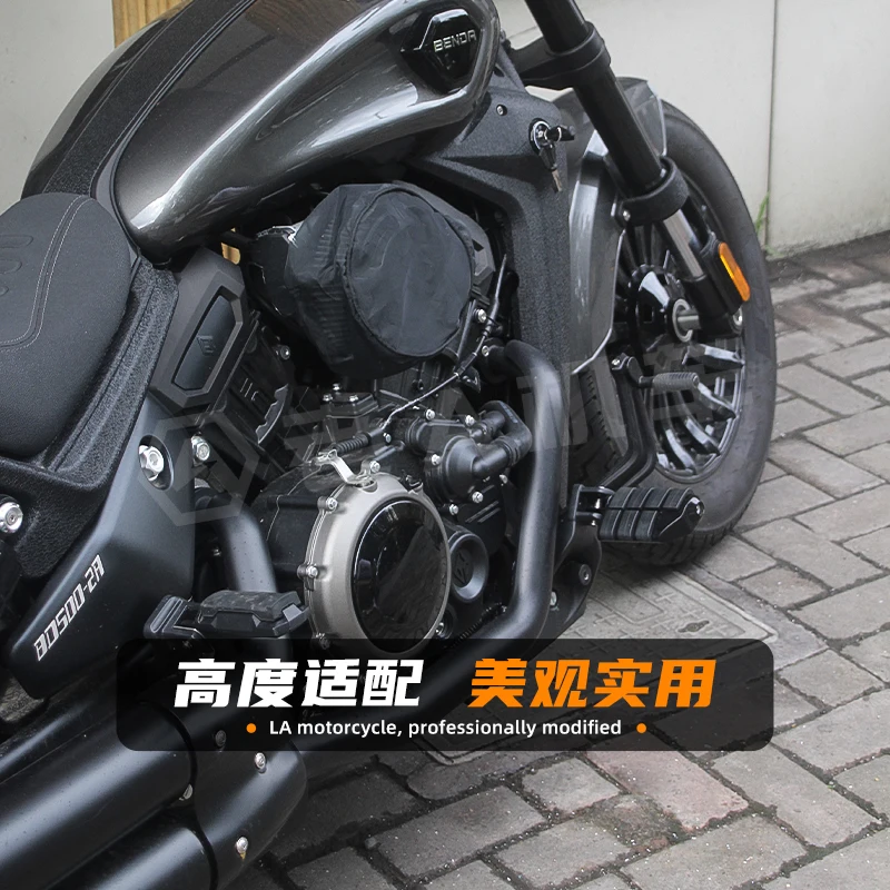Motorcycle modified foot pedals with non-slip footrests
