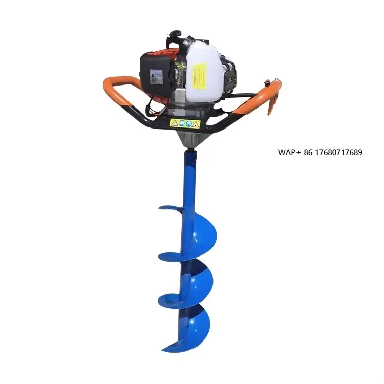 Factory Direct Supply JH Brand 196cc Powered Earth Auger Ground Drill Post Hole Digger 1 Year Warranty Garden/Farm Use