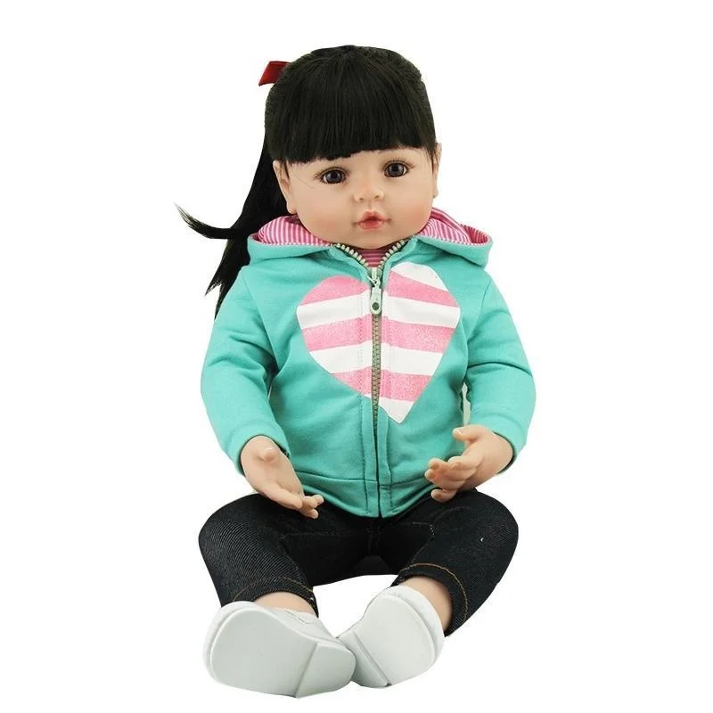 

18 Inch Realistic Reborn Soft Silicone Weighted Baby Dolls Real Life Realistic Newborn Baby Dolls