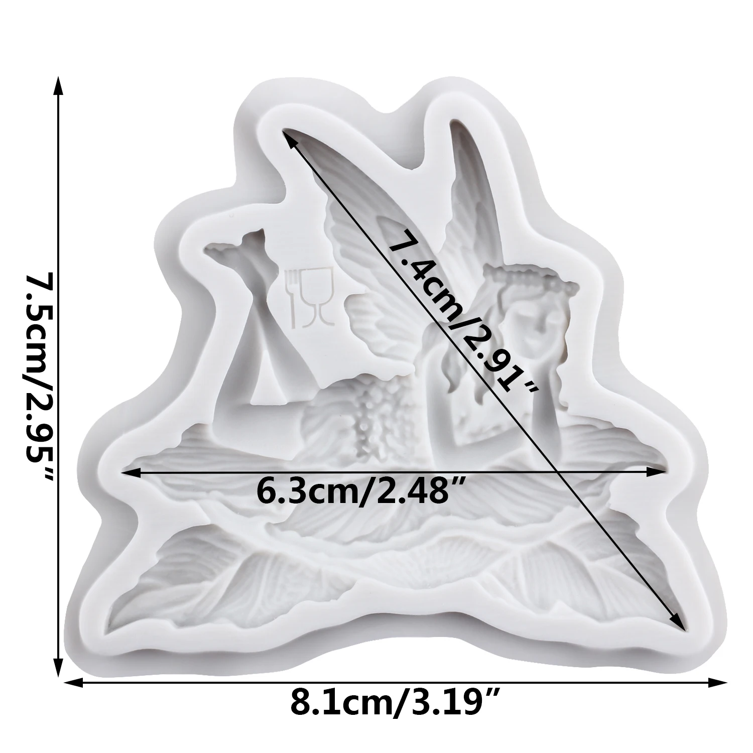 Flower Fairy Silicone Molds Butterfly Fairy Fondant Cake Decorating Tools Cupcake Topper Chocolate Craft Gum Paste Polymer Clay