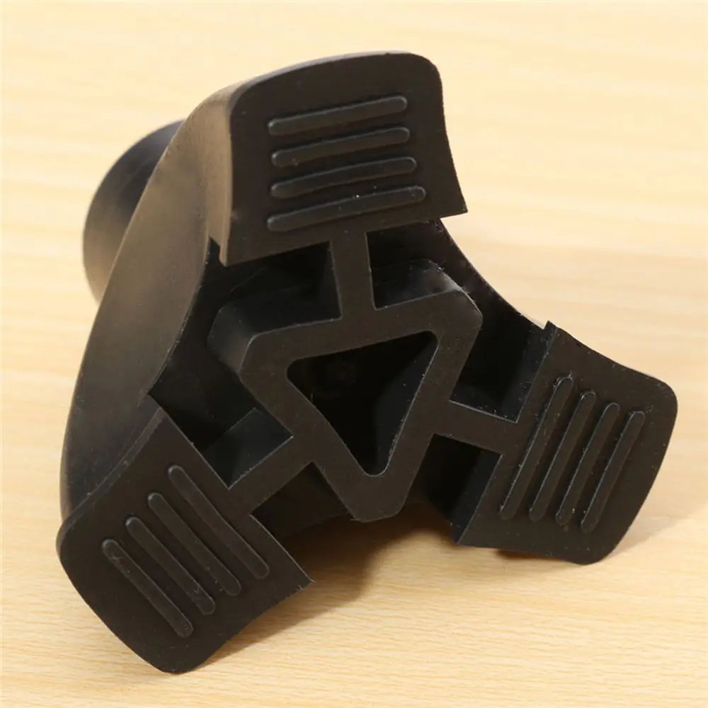 Rubber Protect Cover Walking Stick Replacement Tripod Shaped Tip End Bottom Cap Non-slip Pad