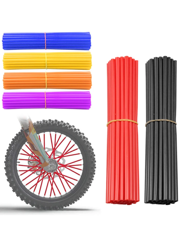 AliExpress NONE 36 Pcs Motocross Accessories Wheel Spoked Protector Motorcycle Tuning for KTM Honda Yamaha Suzuki 17CM Universal Cool Dirt Bike