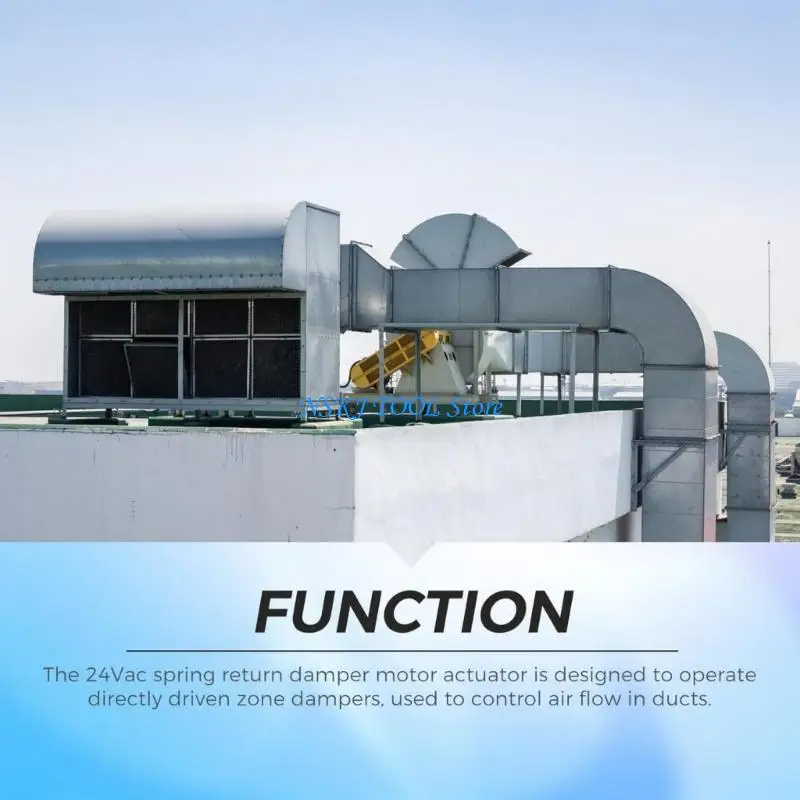 L8RC Stable Moment Dampener Actuator Motor 24V CONDINGING Spring Return Structure 32 in Fluidounce Power Output for Control