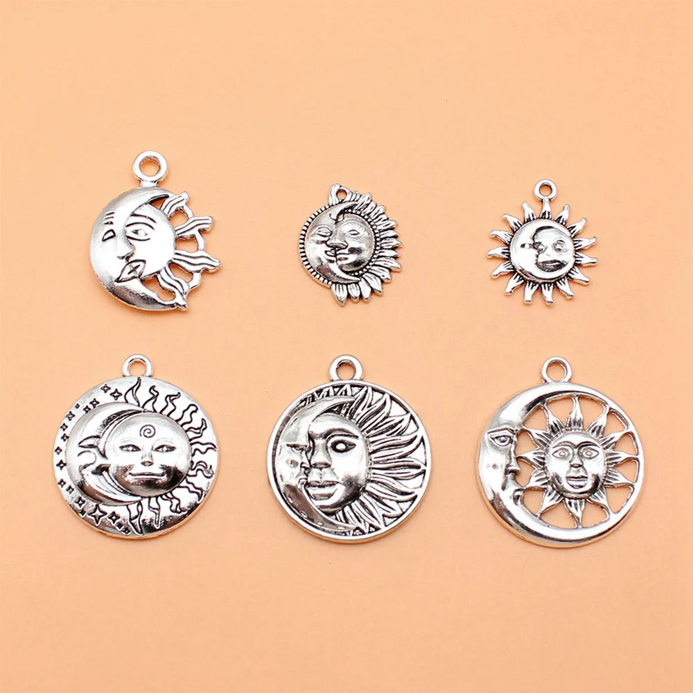 Antique Silver Color Friendship Best Friend Charms Collection For DIY Jewelry Making Zinc Alloy