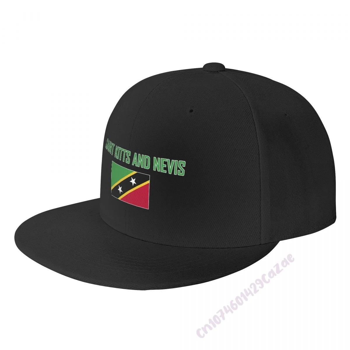 SAINT KITTS AND NEVIS Flag Flat Brim Baseball Cap Breathable Adjustable Men Women Outdoor Hip Hop Hat For Gift