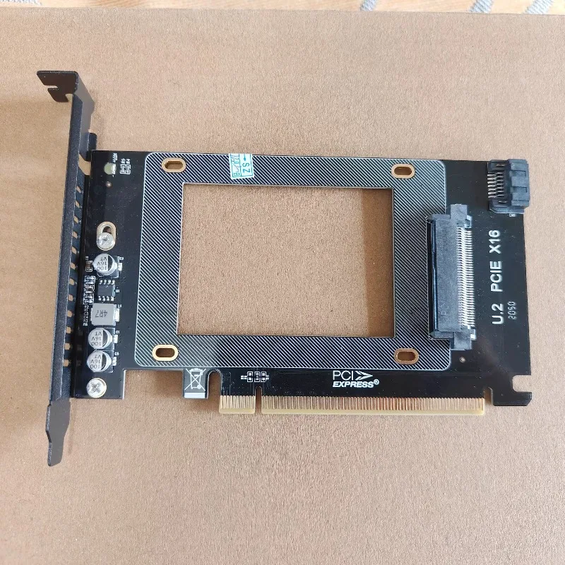 U.2 To PCIe X16 in-line power-free 2.5-inch NVMe SSD adapter