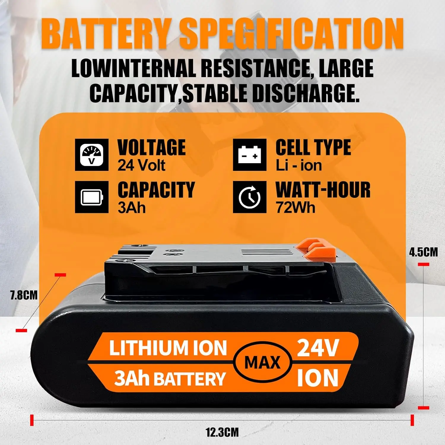 (2 قطعة) بطارية صب aspirateur Bissell، استبدال صب CleanView XR 4054 3789U، 3797V، بطارية 24V 3,0Ah #4