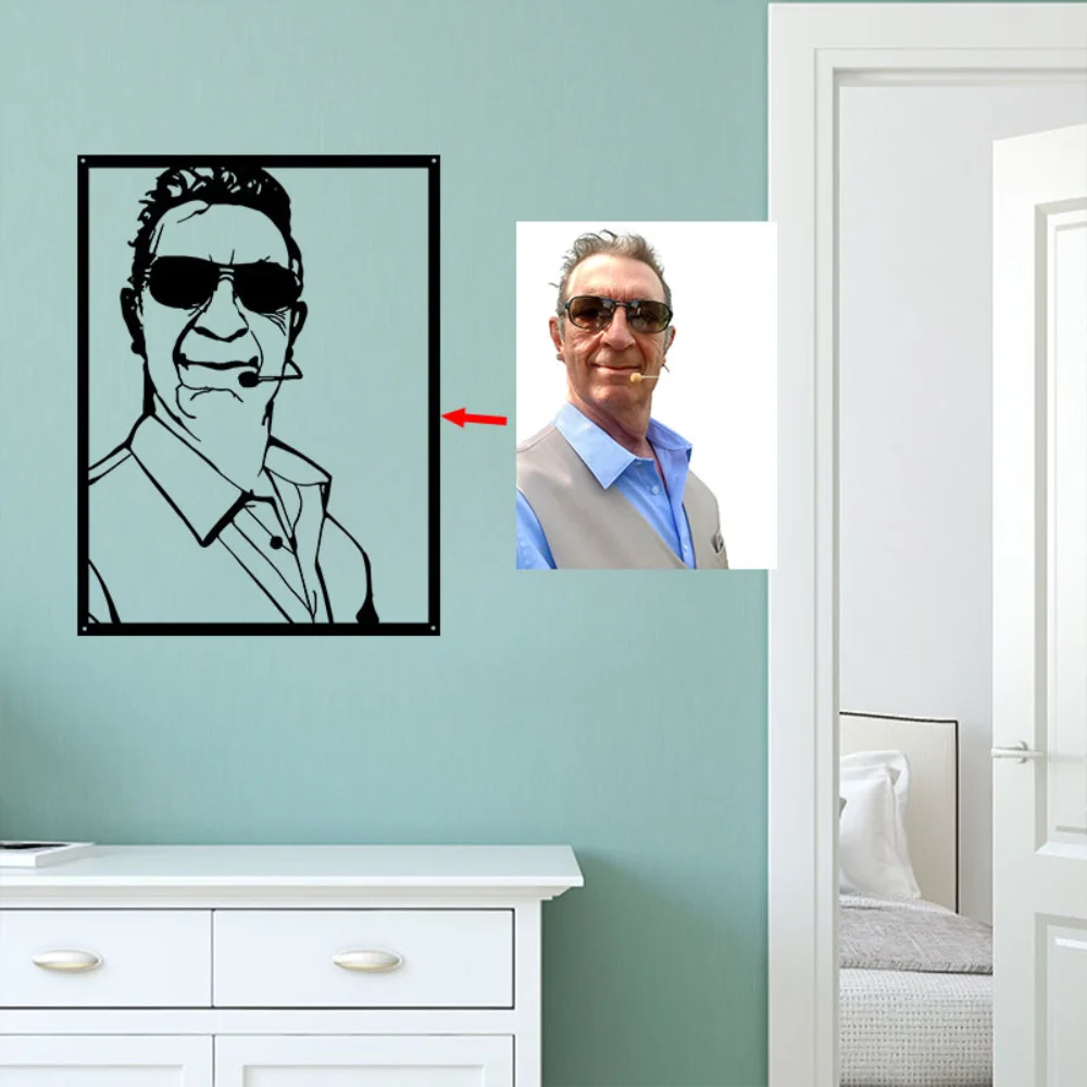 

1PC Custom Metal Portrait - Transform Your Image into Noble Grandeur Luxurious Gift for Loved Ones & Dazzling Home Enhancement