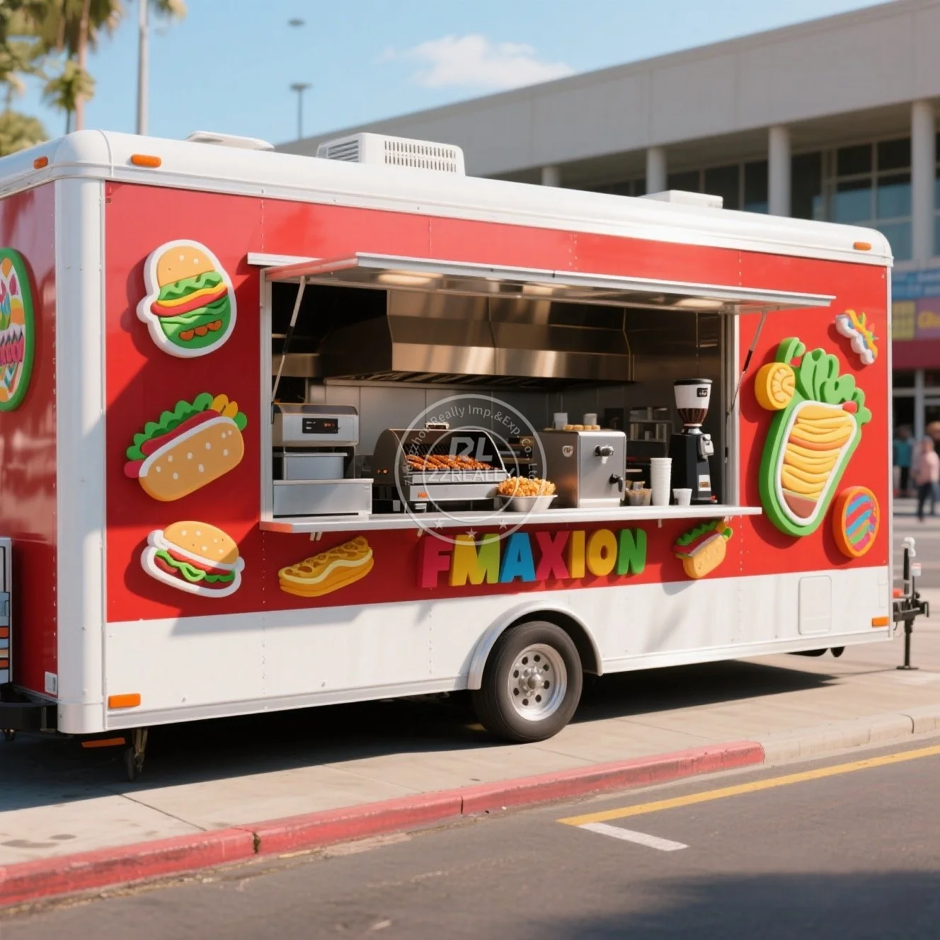 

New Design Concession Food Trailer 13ft with Customizable Kitchen and Barbecue Grill