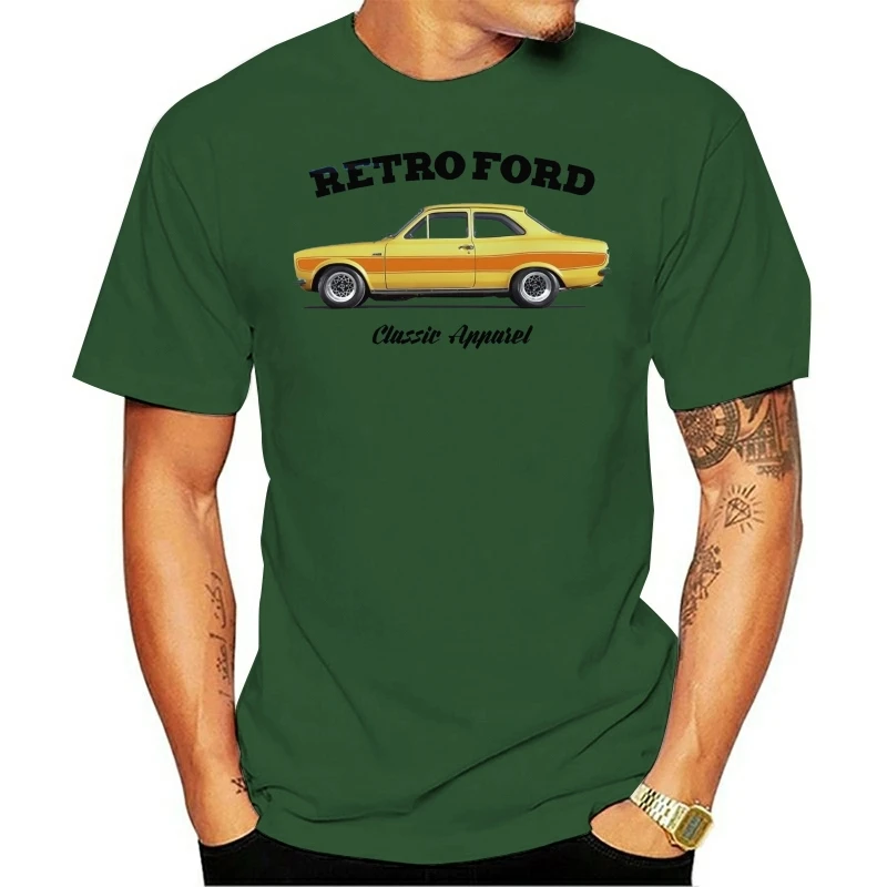 Brand New 2020 Summer Mens Cool Casual Classic American Car Fans Escort Rs2000 Mk1 T-Shirt. Retro Classic Car Escort Mark Tee