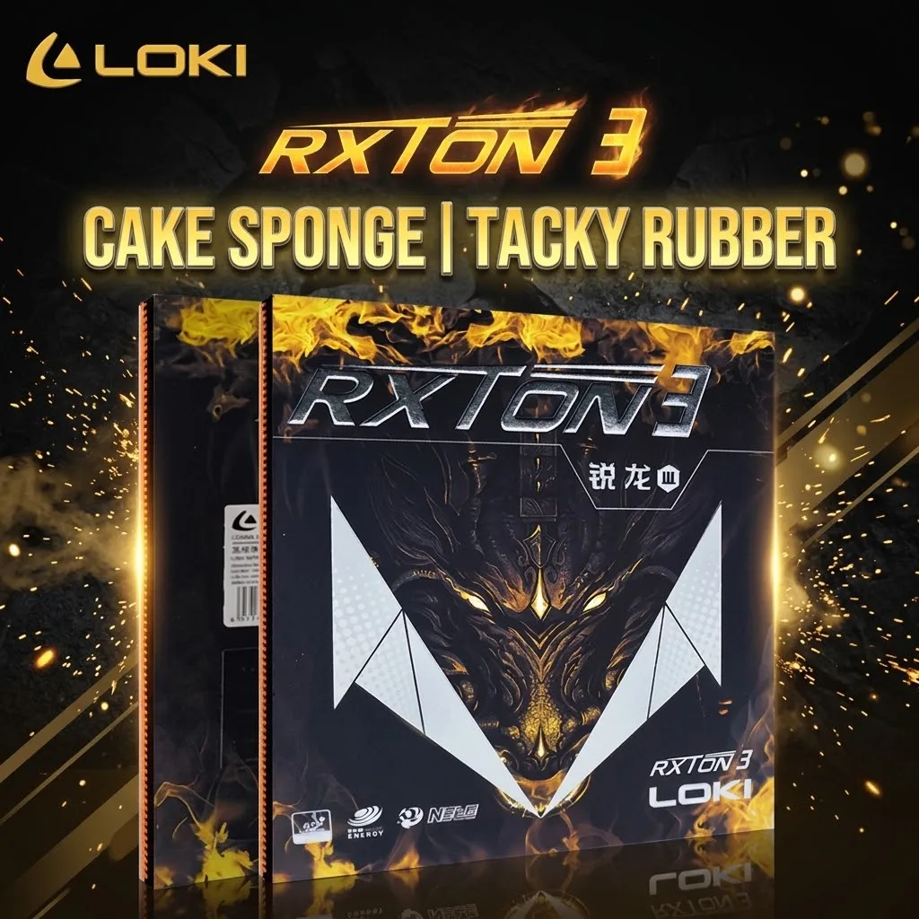 Neuer LOKI RXTON 3 Sticky Tischtennisbelag Ping-Pong-Belag Schwamm Tischtennis-Kuchenbelag Ping-Pong-Zubehör