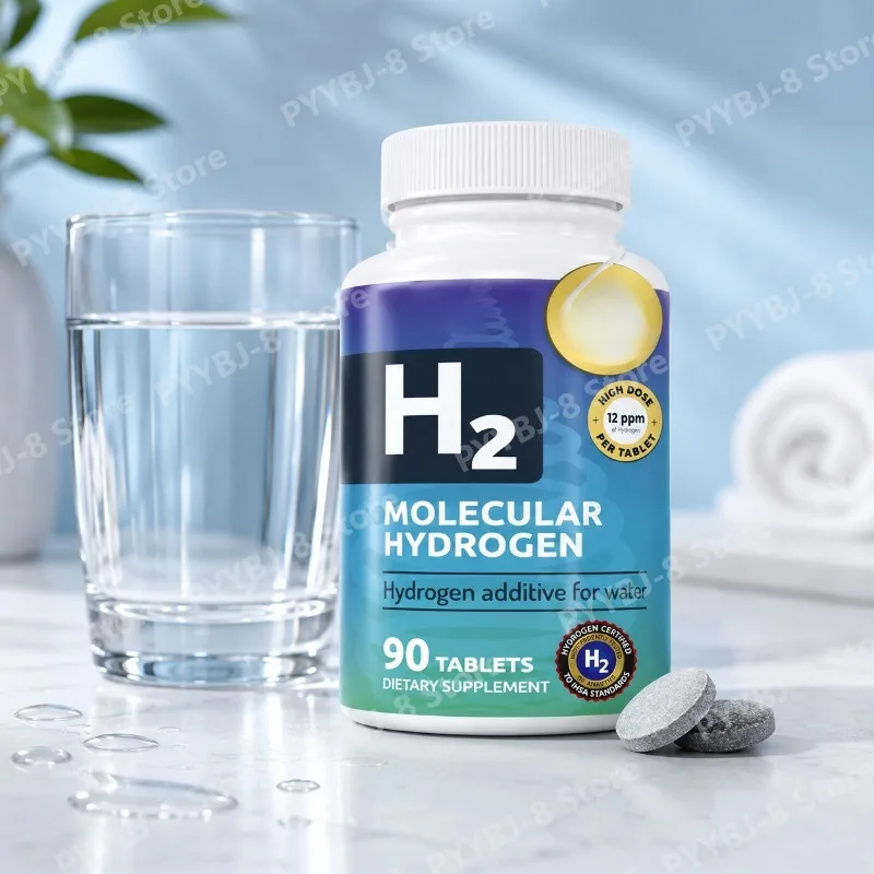 Hydrogen Water Tablets 90 Count Can Generate A Molecular Hydrogen Concentration of 12 Ppm  Increase Content in Drinking Water