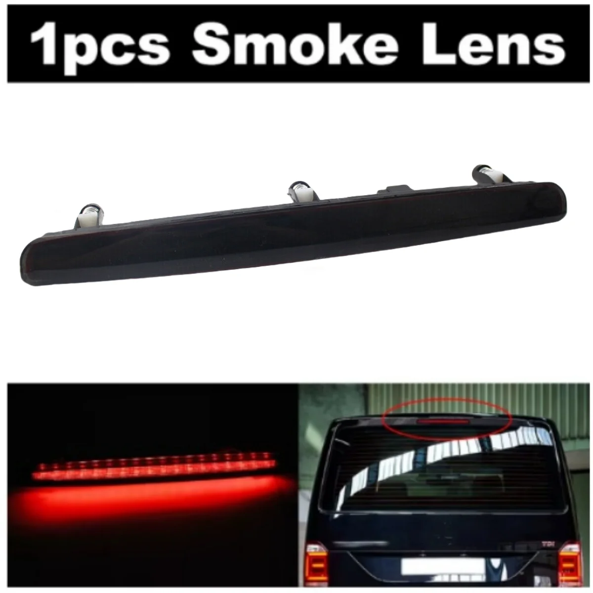 7E0945097A For VW Transporter T5 2003-2015 Car Rear Tail LED 3RD Third Brake Light High Level Mount Stop Signal Warning Lamp